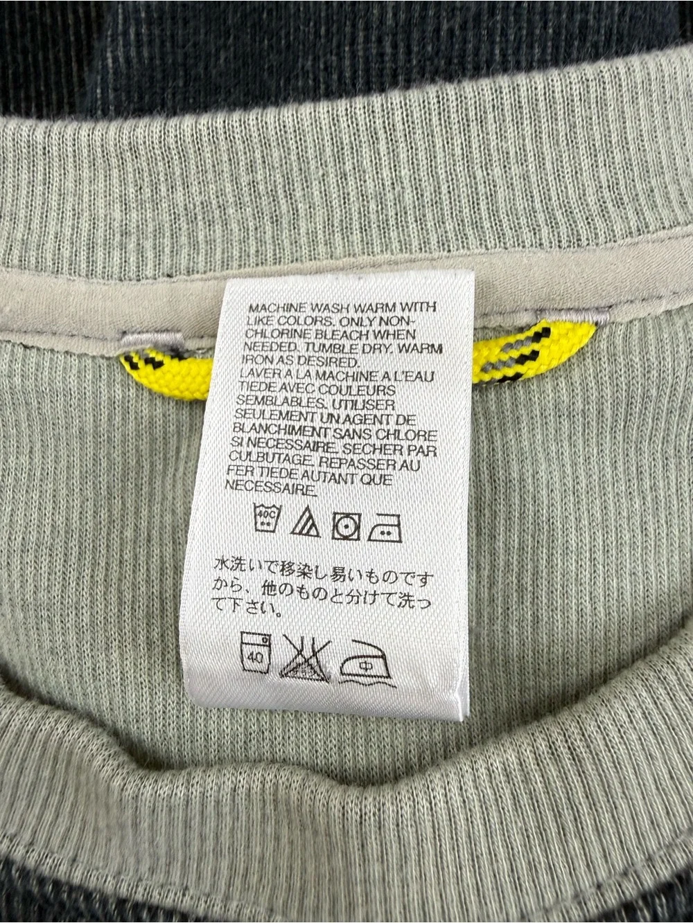 The North Face Men's Sm Vintage Crew Sweatshirt - Dark Gray Denim Bue & Lt Gray